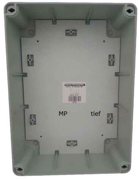Kunststoff Montageplatte für Industrie-Gehäuse - 322 -