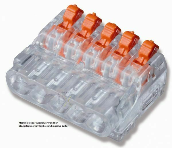 5x Unterputz Abzweigkasten Abzweigdose UP rund Unterputzdose Verteilerdose