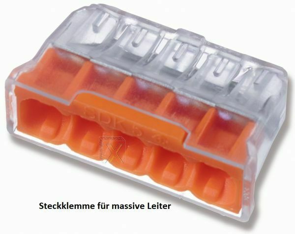 5x Unterputz Abzweigkasten Abzweigdose UP rund Unterputzdose Verteilerdose