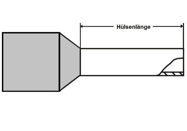 Aderendhülsen isoliert 0,14mm² L-8mm