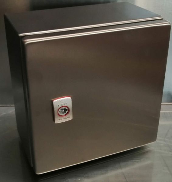 Edelstahl Schaltschrank 300x200x150 mm HBT IP66 V2A Gehäuse AISI 304L 1-türig