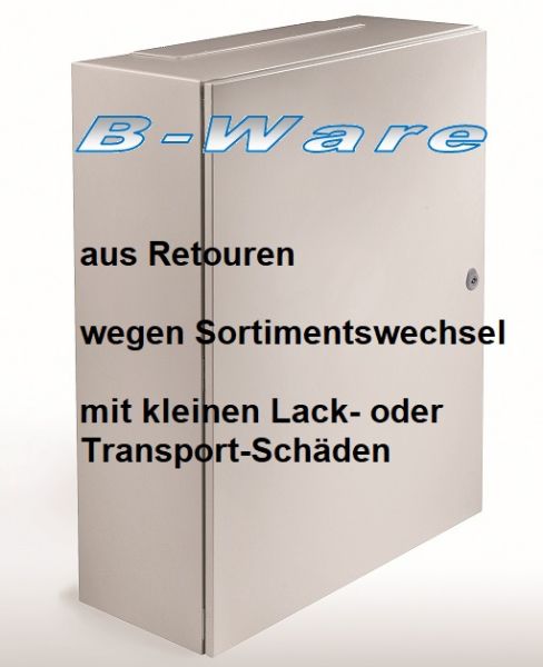 B-Ware IP66 Schaltschrank 1000x800x250 mm HBT Stahlblech 1-türig mit MP