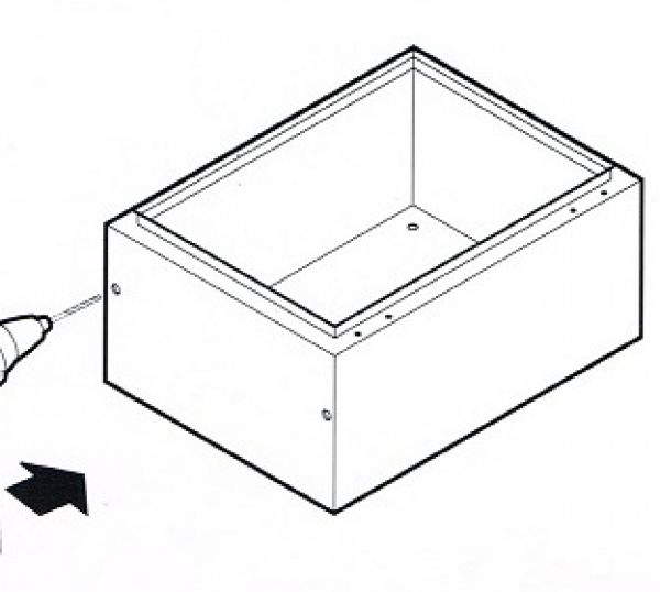 Regendach B300xT200 für Schaltschrank GN