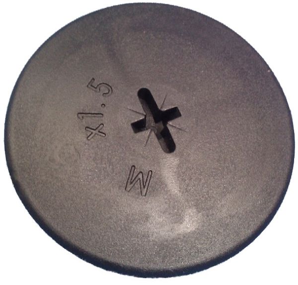 Blanking plug M50 x1.5 metric round black - Kopie