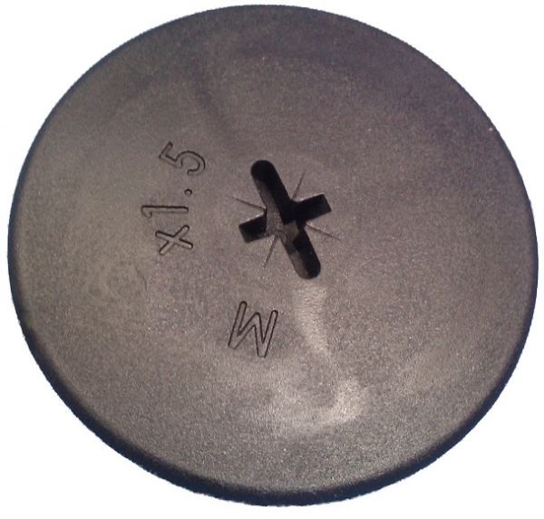 IP66 M63x1,5 Blindstopfen mit O-Ring metrisch rund schwarz ähnl. RAL9005