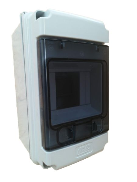 IP65 IDE CDN4G/R Verteilergehäuse AP Verteiler 1x4TE mit Tragschiene und Anschlussklemme