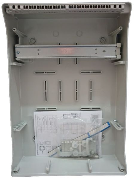 IP65 socket wall distributor, single row, 12 modules/TE