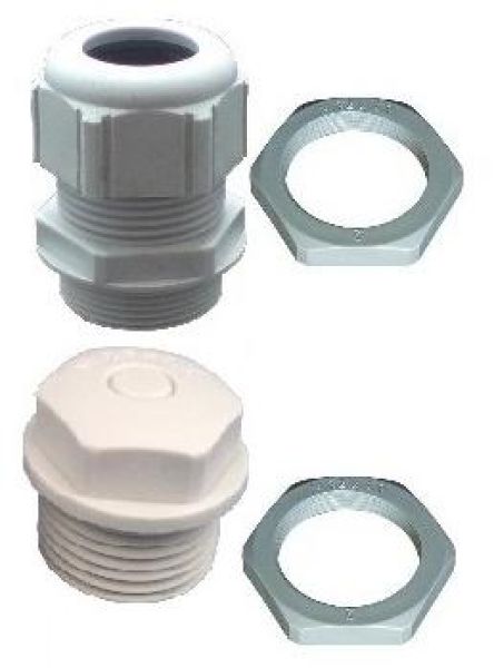 IP65 Verteilergehäuse AP Verteiler 1x 4TE plombierbar 2x vorgebohrt 1xM25 mit Tragschiene