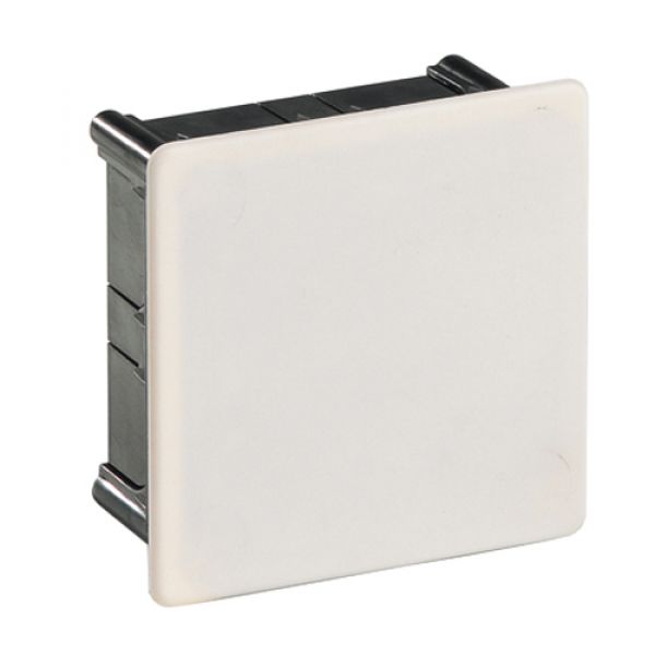 Flush-mounted junction box 100x100x50 mm with clip-on cover