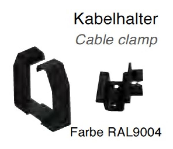 Drahthalteklammer für DIN-Kanal 50x50mm