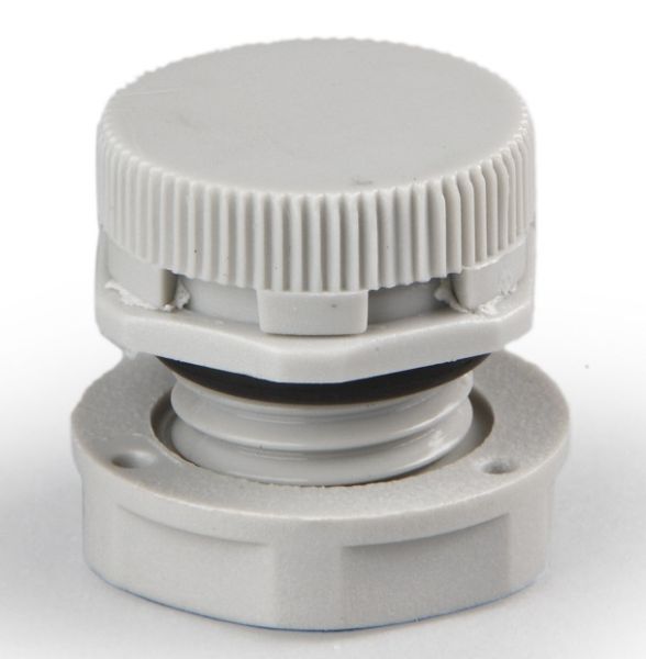 Pressure compensation element M12x1.5 - 6mm - IP68 120l/h light gray with counter nut