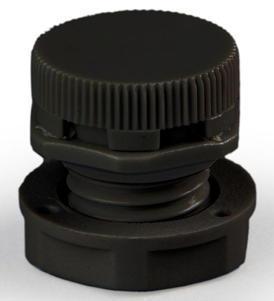 Pressure compensation element M12 x1.5 black IP66 incl. counter nut