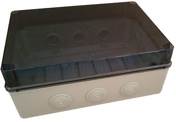 Terminal box LBT 328x239x129mm transparent + grommets