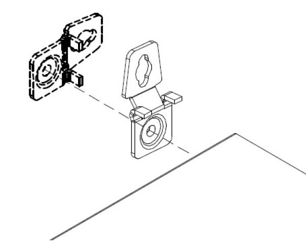 V2A Edelstahl Wandbefestigungslaschen 304