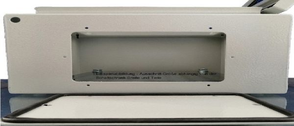 IP66 Stahlblech Schaltschrank 600x600x200 mm HBT 1-türig mit verzinkter Metall-Montageplatte und Erdungsband