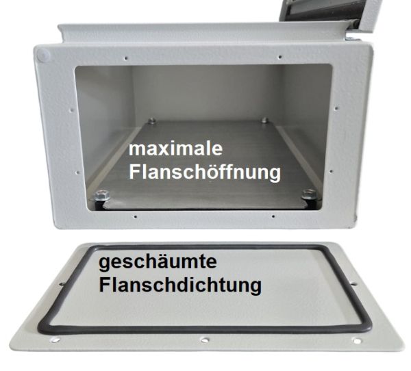 Schaltschrank 600x400x150 mm HBT Stahlblech 1-türig IP66