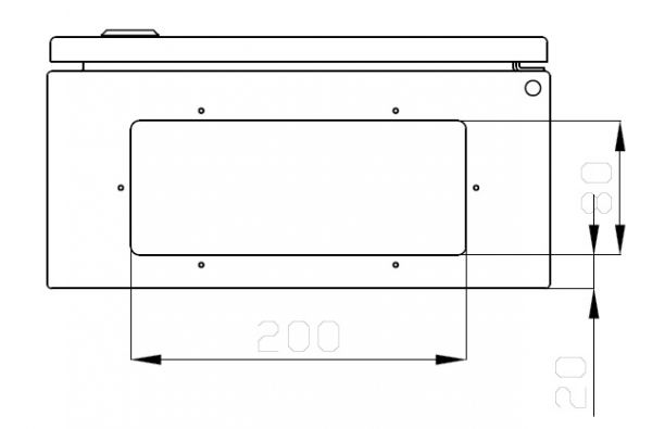 metal control cabinet 400x300x150 mm HBT IP66 1-door