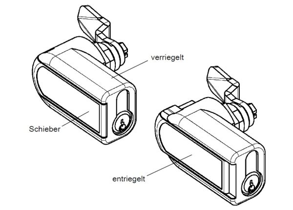 IP65 adapter handle for profile half cylinder