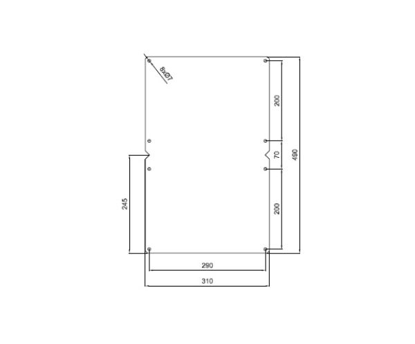 ISO GFK Kunststoff Industriegehäuse 540x360x201 mm LBH - Deckel grau