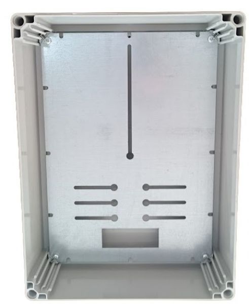 Meter support plate for meter mounting for IGO housing