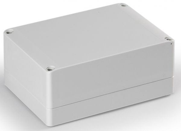 Polycarbonate housing gray 175x125x75mm LxWxH IP66 25mm UT