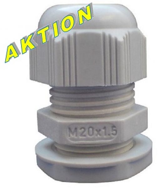 25 St. M16 Kabelverschraubungen KB5-10mm hellgrau IP66 incl. GM 25 St. M16 Kabelverschraubungen KB5-10mm hellgrau IP66 incl. GM