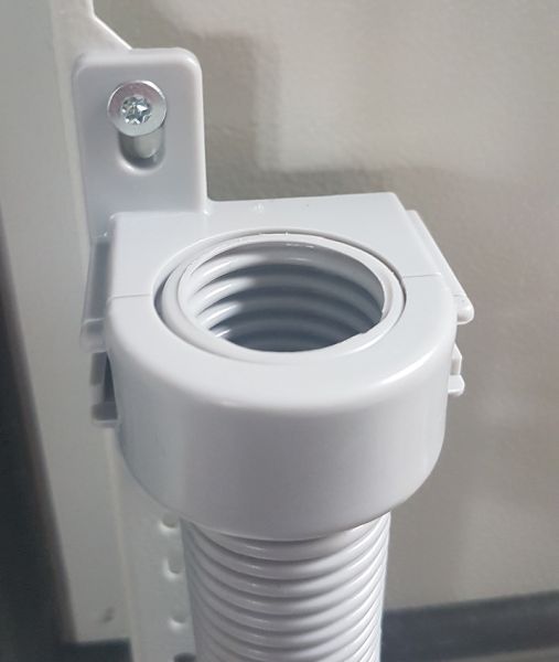 Corrugated hose holder NW29 light gray 2-piece