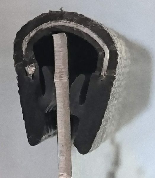 Kantenschutzprofil schwarz KB1-4,5mm stahlverstärkt