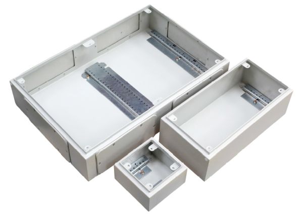 IP66 Stahlblech Klemmenkasten 150x150x135mm LBT RAL7035  ohne Flansch