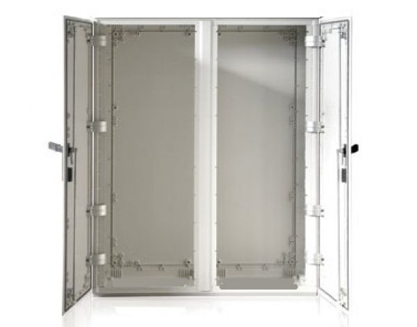 Outdoor-Standgehäuse 1250x1250x420 mm (HBT) 2-türige Standardtür mit Schwenkhebelgriff