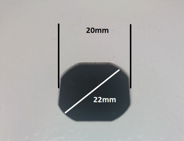 Klinkengriff Metall verchromt mit Zylinderschloss