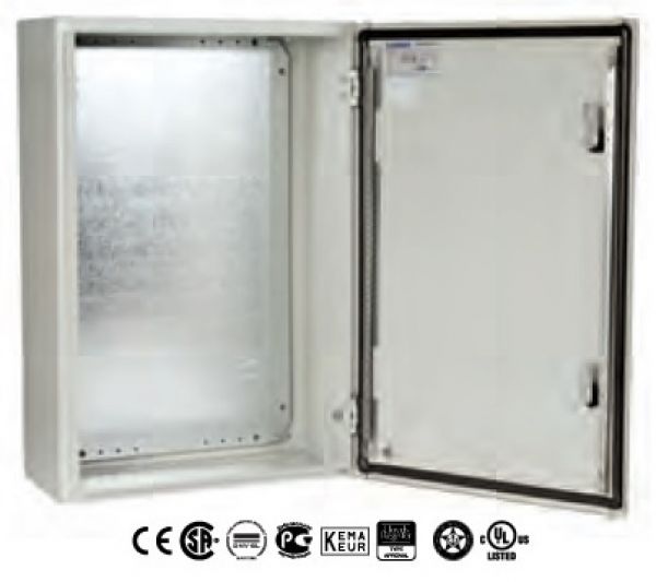 ELDON MAS0608030R5 sheet steel control cabinet 600 x 800 x 300 mm HBT IP66 1-door with mounting plate