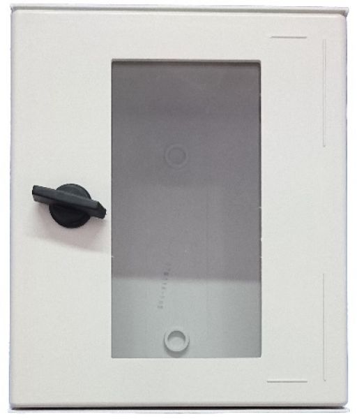 GRP polyester housing 300x250x140mm (HWD) IP66 plastic control cabinet with glazed door