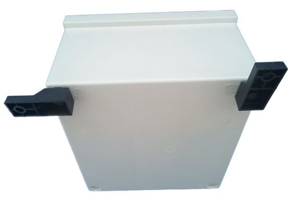 GRP polyester housing 400x300x200mm (HWD) GRP IP66 plastic control cabinet light gray 1-door