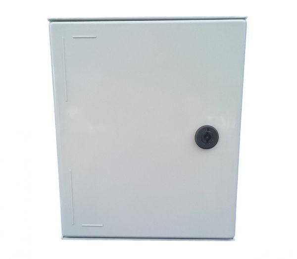 GRP polyester housing 300x250x140mm (HWD) IP66 plastic control cabinet light gray 1-door