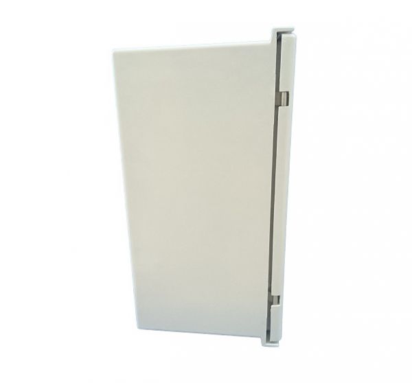 GRP polyester housing 400x300x200mm (HWD) GRP IP66 plastic control cabinet light gray 1-door