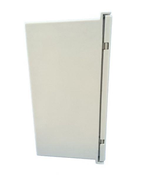 Plastic switch cabinet 600x400x230mm (HWD) GRP IP66 light gray 1 door