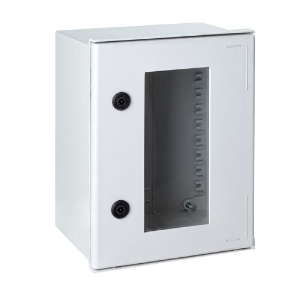 Plastic control cabinet 400x400x200mm (HBT) IP66 with viewing door