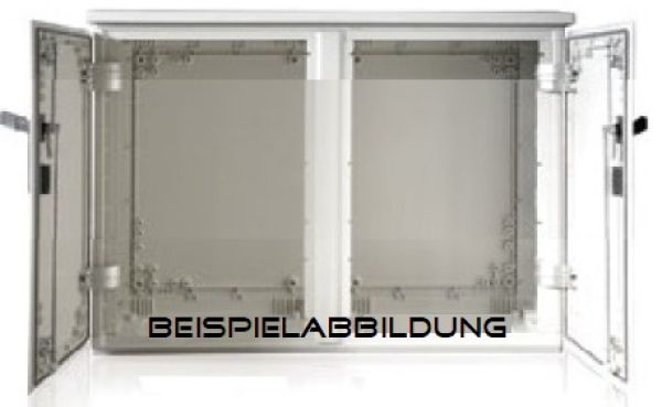 Outdoor enclosure, 2-door, 750x1000x400 mm (HBT), standard door with rain cover