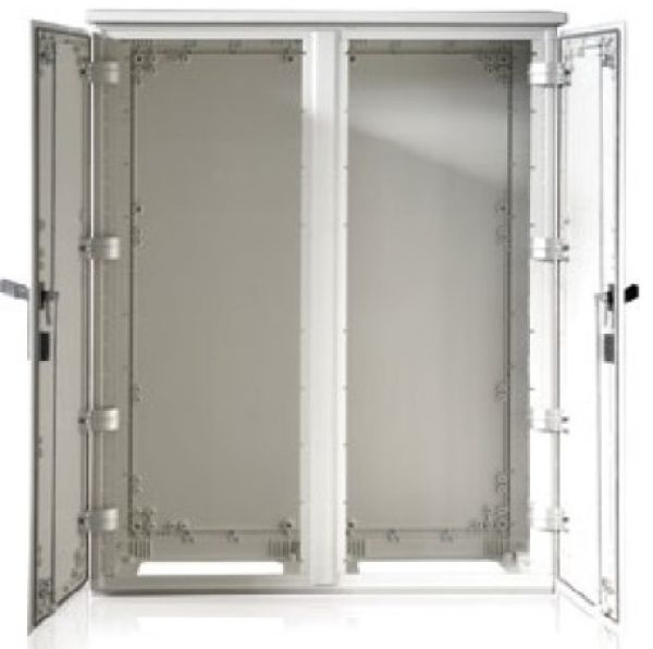 Outdoor Gehäuse 2-türig 750x1000x300 mm (HBT) mit Sichttür
