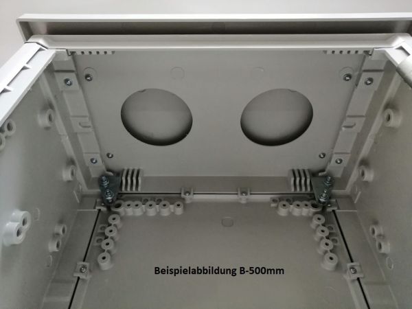 Outdoor Gehäuse 1000x1000x420 mm (HBT) Standardtür mit Regendach
