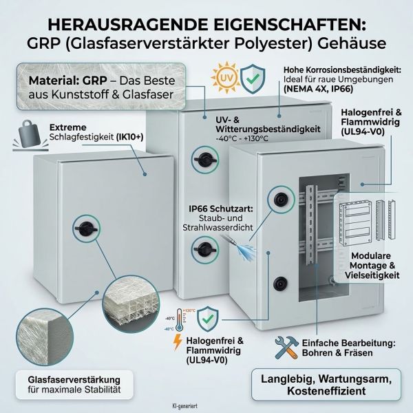 Kunststoff-Wand-Schaltschrank