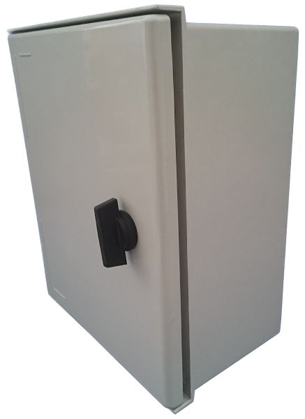 GRP polyester housing 300x250x140mm (HWD) IP66 plastic control cabinet light gray 1-door