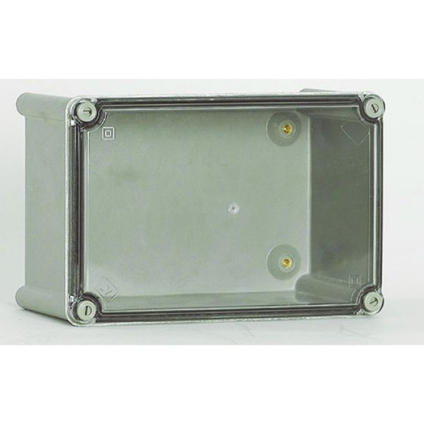 ISO GRP industrial enclosure 540x540x171 mm LBH with transparent lid