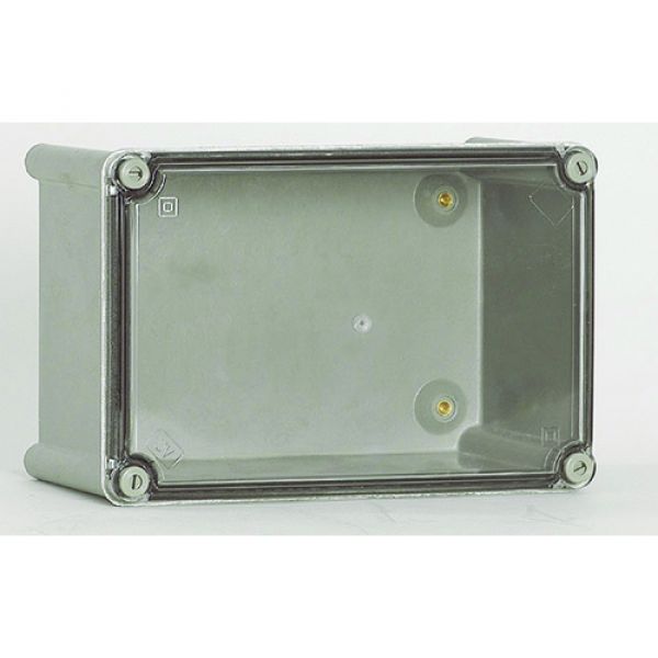 ISO GFK Kunststoff Industriegehäuse 720x360x201 mm LBH Sichtdeckel -  Polyestergehäuse Box Transparent UV-Stabil