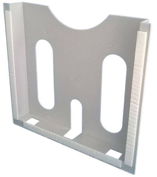 A4 circuit diagram pocket plastic self-adhesive fixable light grey