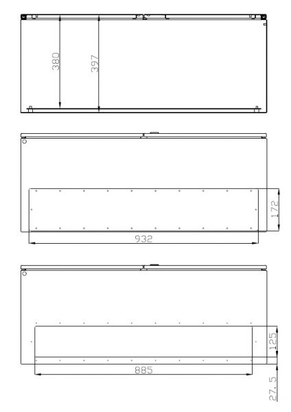 B-stock Double door control cabinet 1200x1000x400 mm HBT 2-door IP55