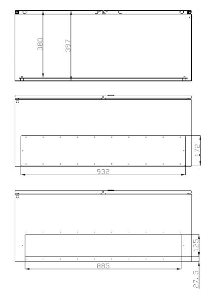 Doppeltür Schaltschrank 1200x1000x400 mm HBT 2-türig IP55