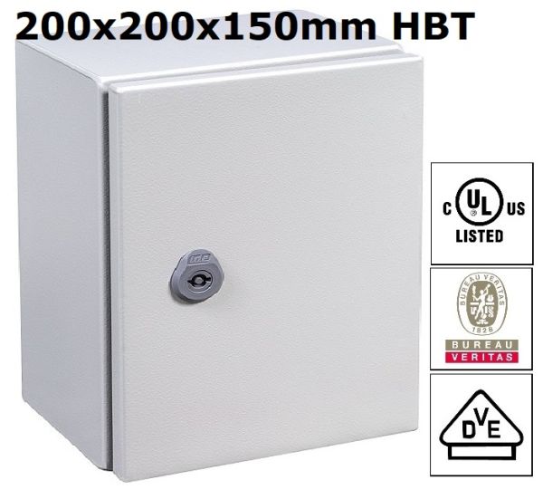 Schaltschrank 200x200x150 mm HBT 1-türig IP66