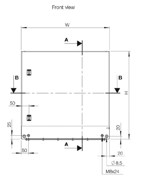 ELDON MAS0606040R5  Metall Enclosure 600x600x400 mm